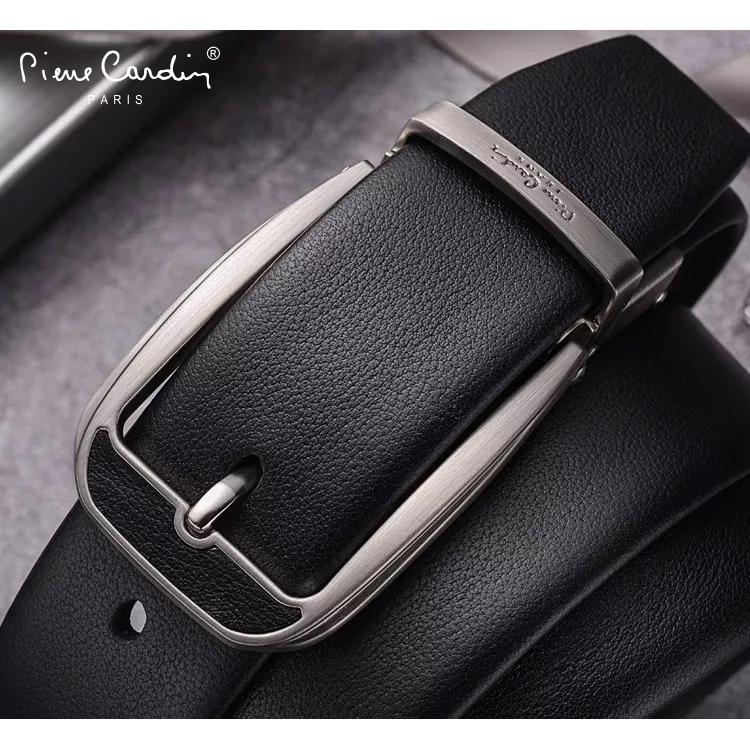 Thắt Lưng Nam Da Bò Thật 100% Cao Cấp Hàng Hiệu Pierre Cardin Dây Nịt Nam Cao Cấp PD112 Hộp Gỗ Làm Quà Tặng, Quà Biếu