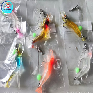 Mồi lure - mồi tôm dạ quang mềm câu cá