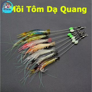 Mồi Lure - Mồi Tôm Dạ Quang Mềm Câu Cá