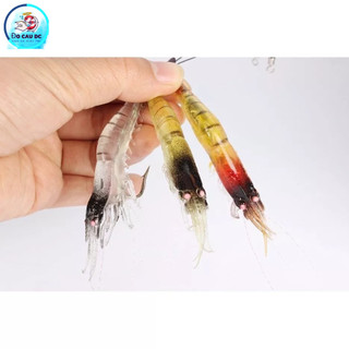 Mồi Lure - Mồi Tôm Dạ Quang Mềm Câu Cá