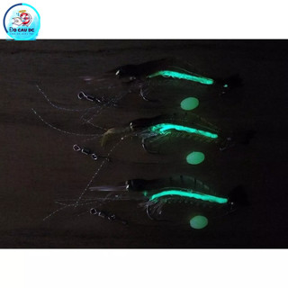 Mồi Lure - Mồi Tôm Dạ Quang Mềm Câu Cá