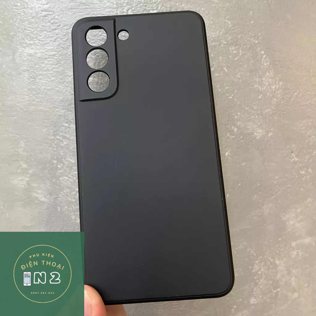 Ốp Chống Bẩn Viền Vuông  Cho Samsung S21 FE 5G Có Lót Nhung Bên Trong