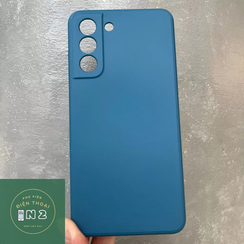 Ốp Chống Bẩn Viền Vuông  Cho Samsung S21 FE 5G Có Lót Nhung Bên Trong