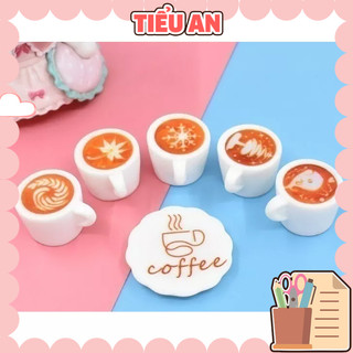 Charm slime/ dụng cụ charm trang trí mô hình ly cà phê capuchin0 xinh xắn - giá 1 charm