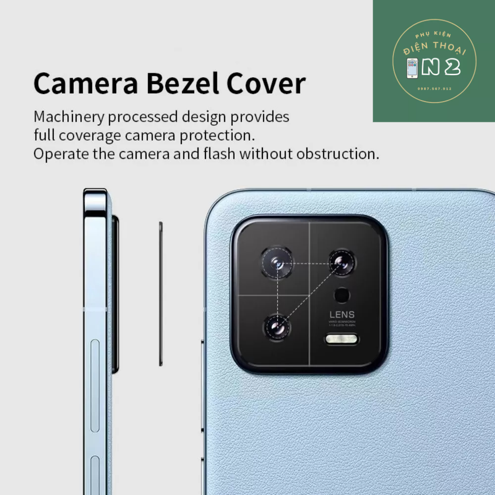 Khung Camera Kim Loại Xiaomi Mi 14 Ultra – Mi 14 Pro – Mi 13 Pro – Mi 14 – Mi 13 Bảo Vệ Camera