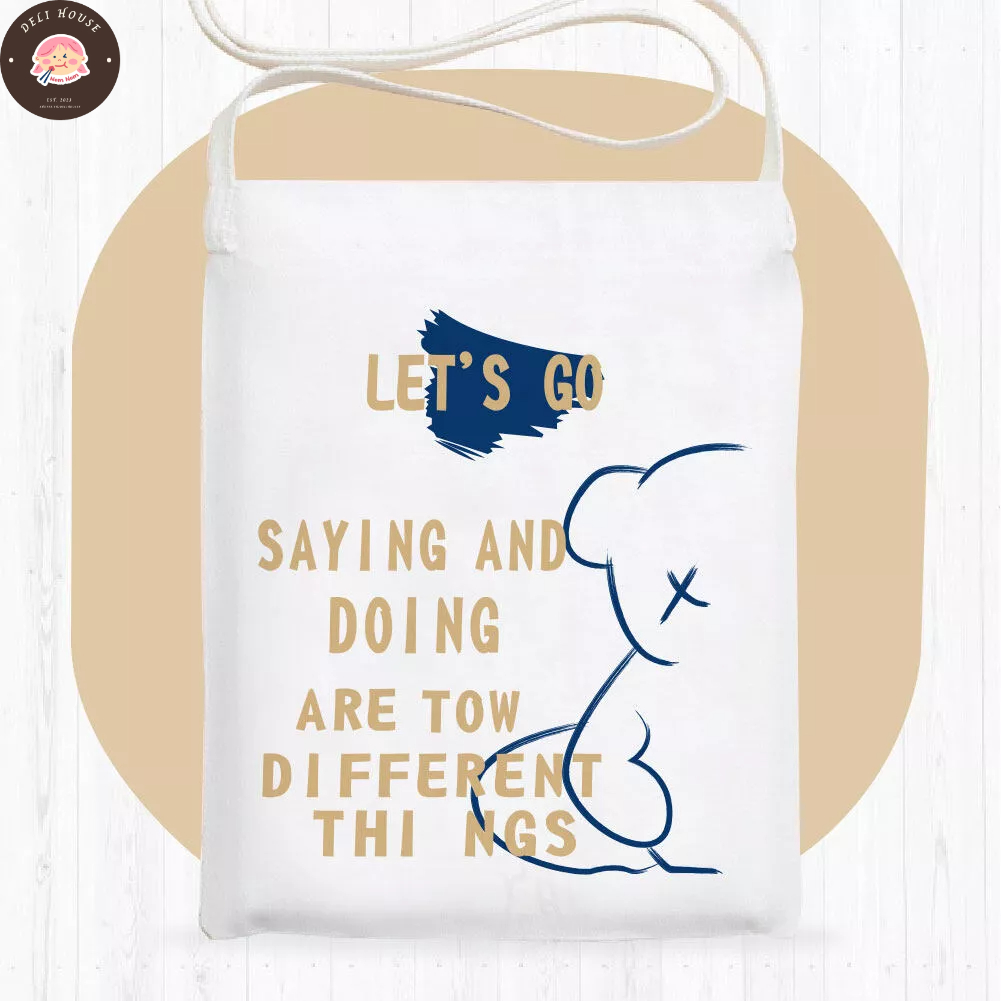 Túi tote nhỏ 20x25 xinh xắn hoạ tiết dễ thương