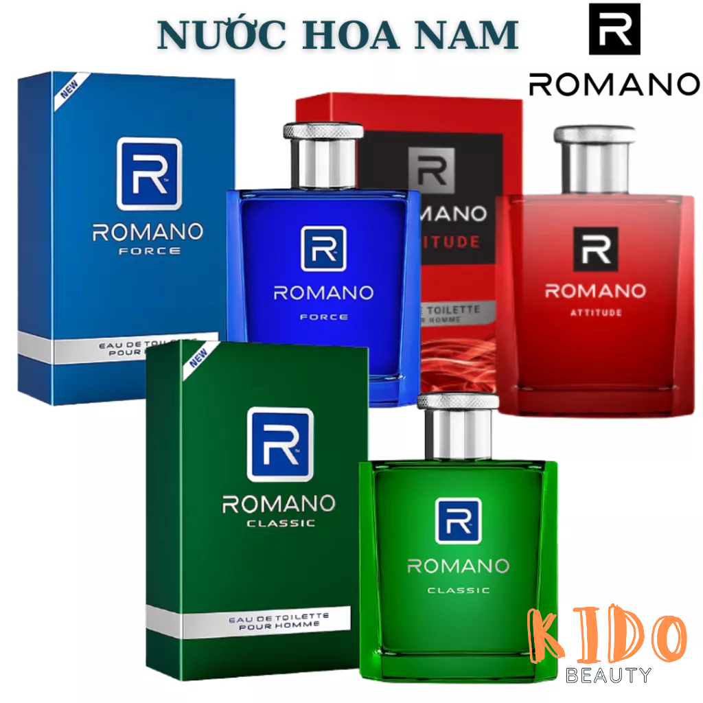 Nước Hoa Nam ROMANO Classic Pour Homme EDT 100ml xịt thơm body romano