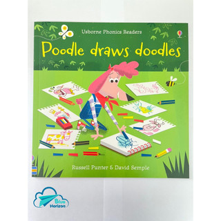 Sách Usborne thiếu nhi tiếng Anh - Phonics Readers: Poodle Draws Doodles