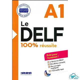 Sách luyện thi DELF tiếng Pháp: 100% Réussite - DELF A1 (Kèm CD)