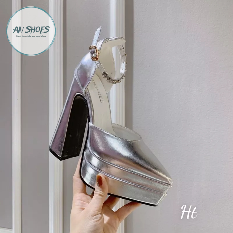 ❄️ AN SHOES❄Sangdal bít mũi nhọn cao 15cm. Hàng quảng châu full box. HÀNG CÓ SĂN