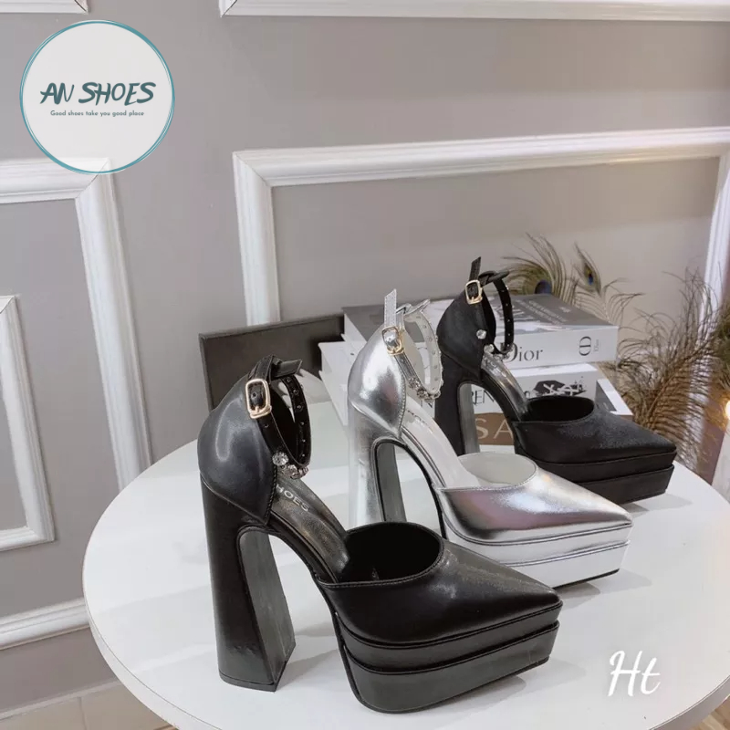 ❄️ AN SHOES❄Sangdal bít mũi nhọn cao 15cm. Hàng quảng châu full box. HÀNG CÓ SĂN