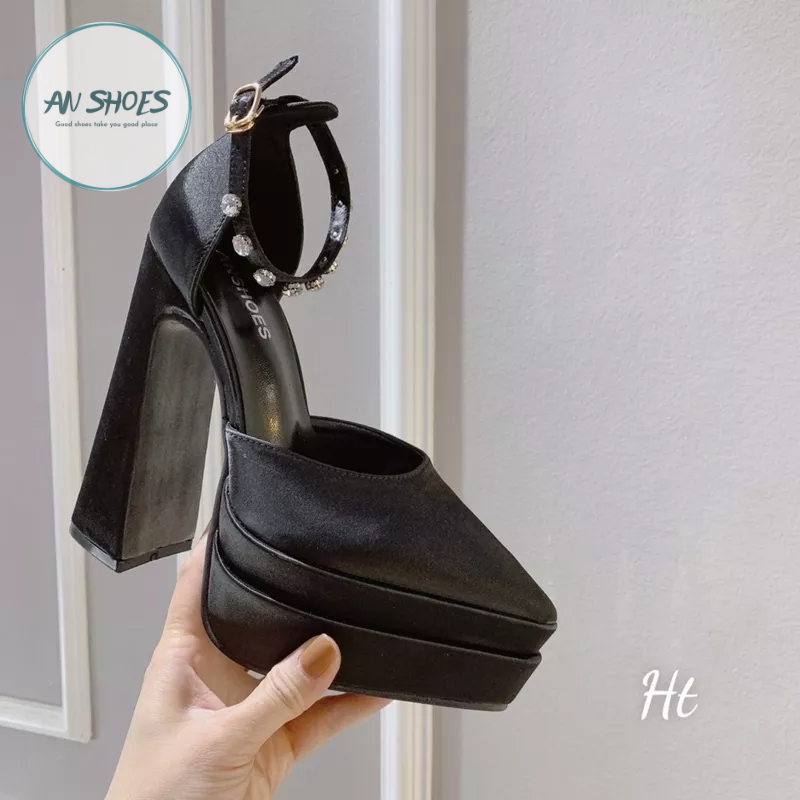 ❄️ AN SHOES❄Sangdal bít mũi nhọn cao 15cm. Hàng quảng châu full box. HÀNG CÓ SĂN