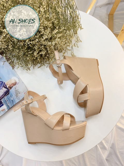 🌿Sandal xuồng quai chéo 12cm
