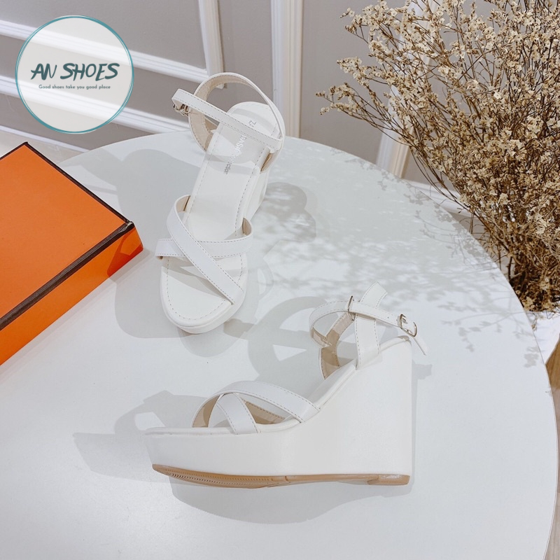 🌿Sandal xuồng quai chéo 12cm