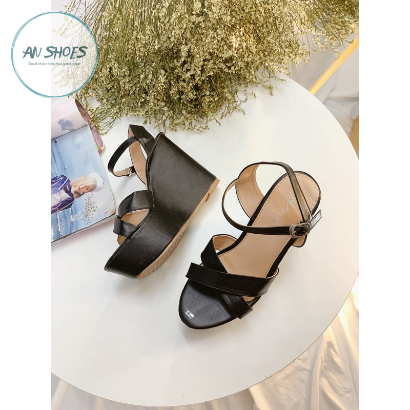 ☘️ HÀNG CÓ SẴN☘️ Sandal xuồng 9cm -12cmquai chéo❤️ HÀNG CÓ SẴNo