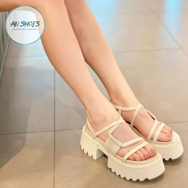 ☘️ AN SHOES☘Sangdal quai dây đế cao bằng 5cm. Hàng quảng châu full box. hàng có sẵn