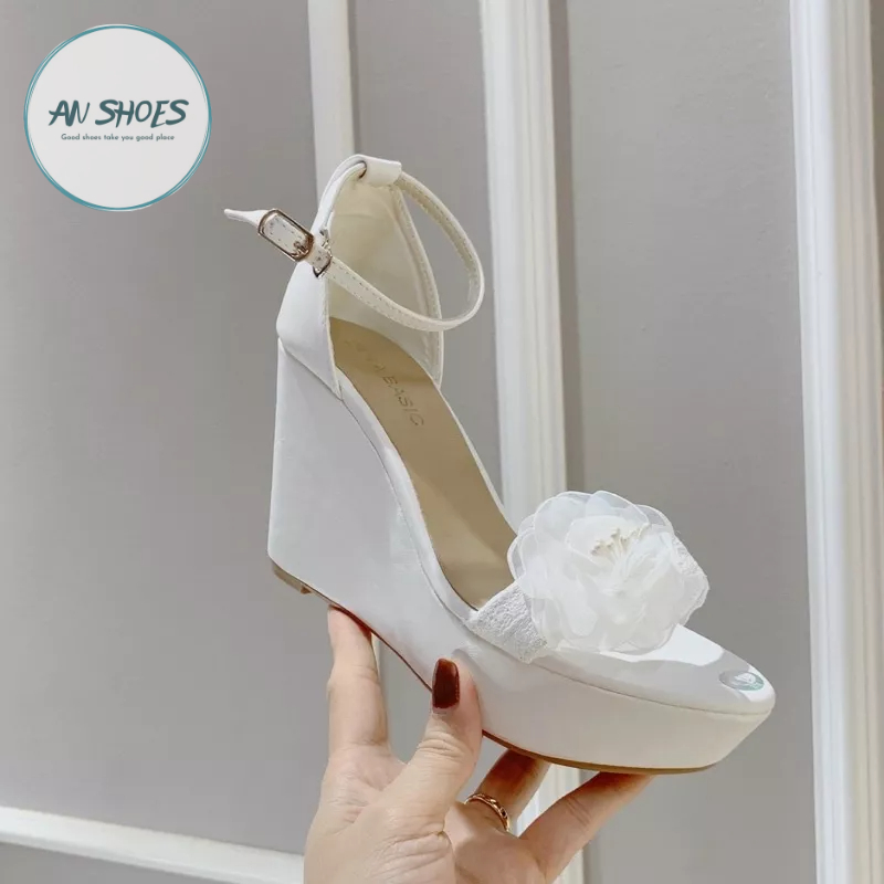 ❄️ Sandal xuồng nơ bít gót cao 9cm -12cm