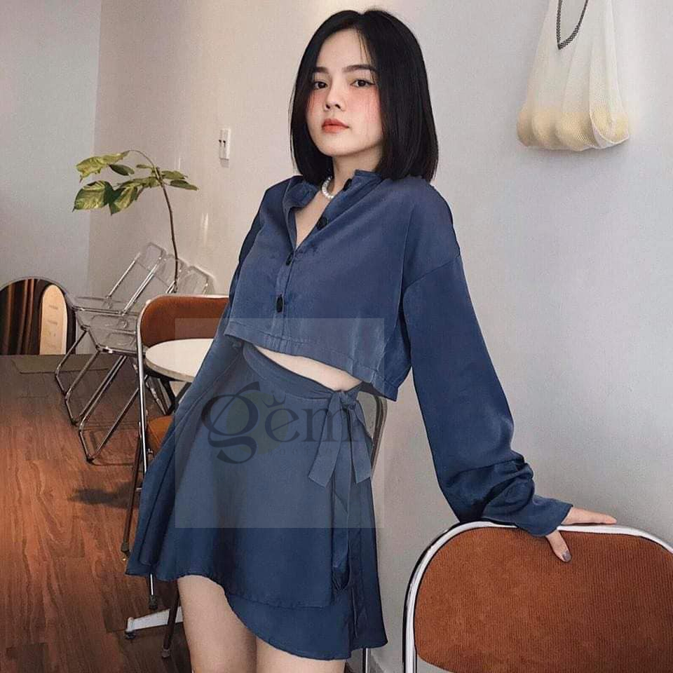 SET LỤA XANH SANG CHẢNH - CINDY SET