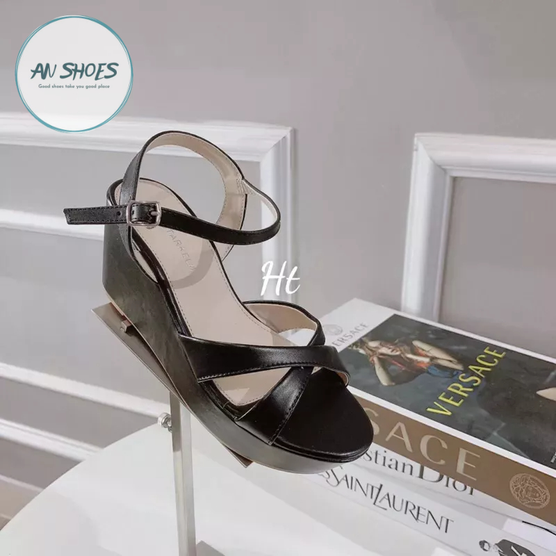 ☘️ AN SHOES☘️ Sangdal xuồng quai chéo gót cao 9cm. hàng có sẵn
