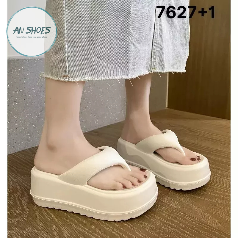 ☘️ AN SHOES☘️ Dép Lê xỏ ngón đế cao 7cm
