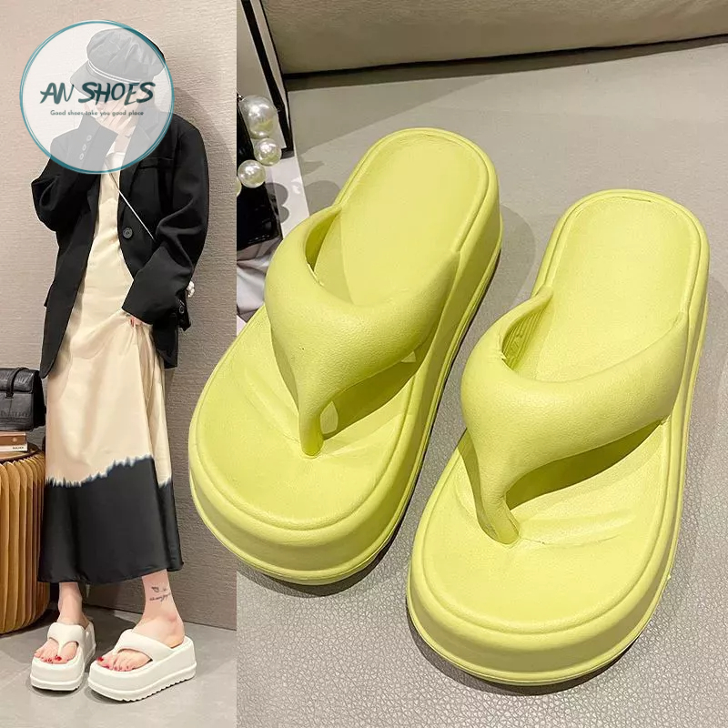 ☘️ AN SHOES☘️ Dép Lê xỏ ngón đế cao 7cm