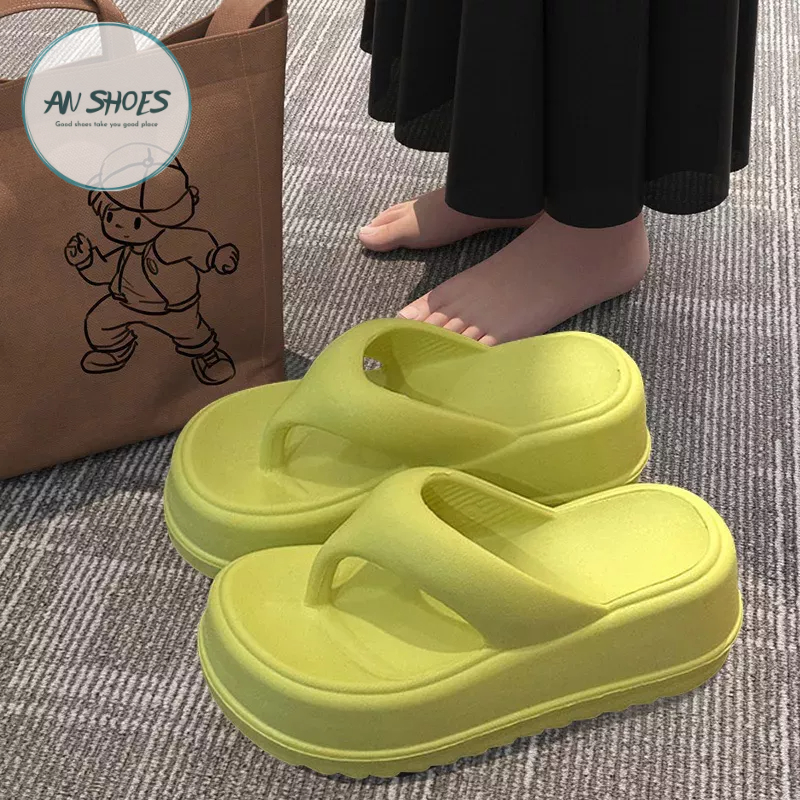 ☘️ AN SHOES☘️ Dép Lê xỏ ngón đế cao 7cm