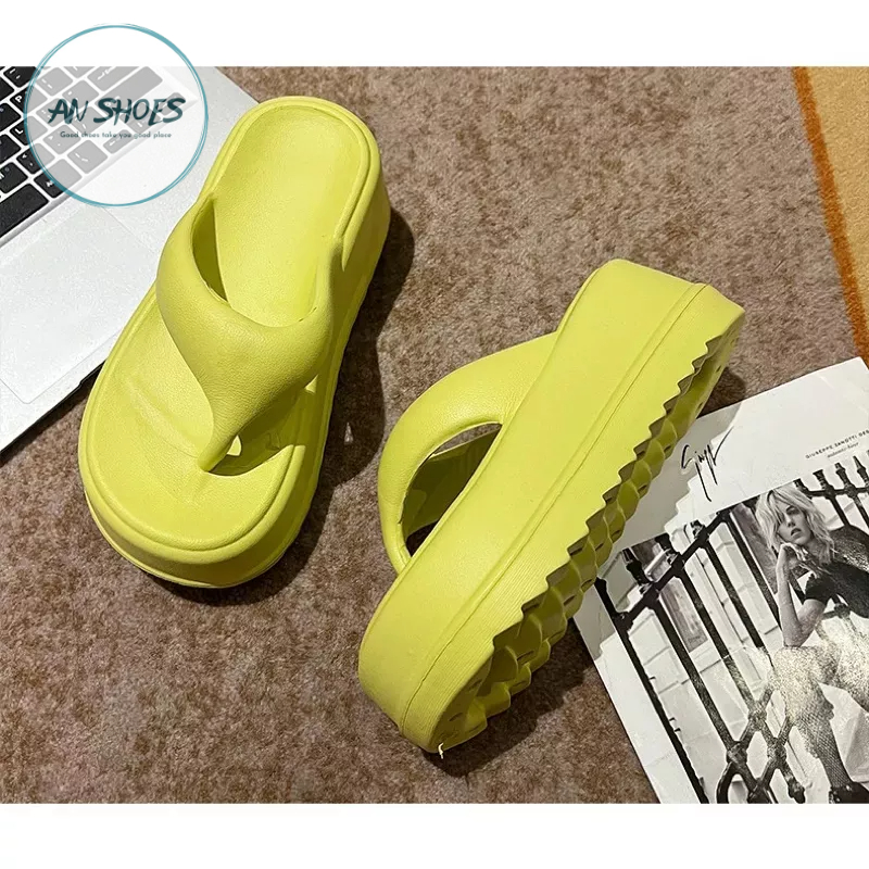 ☘️ AN SHOES☘️ Dép Lê xỏ ngón đế cao 7cm