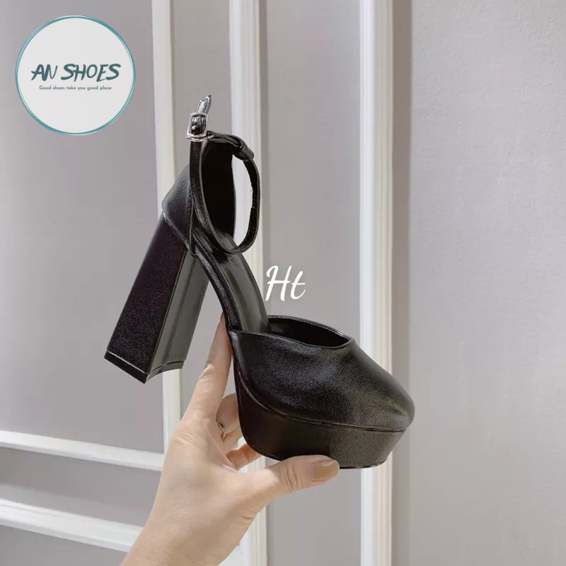 ♥️ Sangdal bít mũi gót vuông 12cm