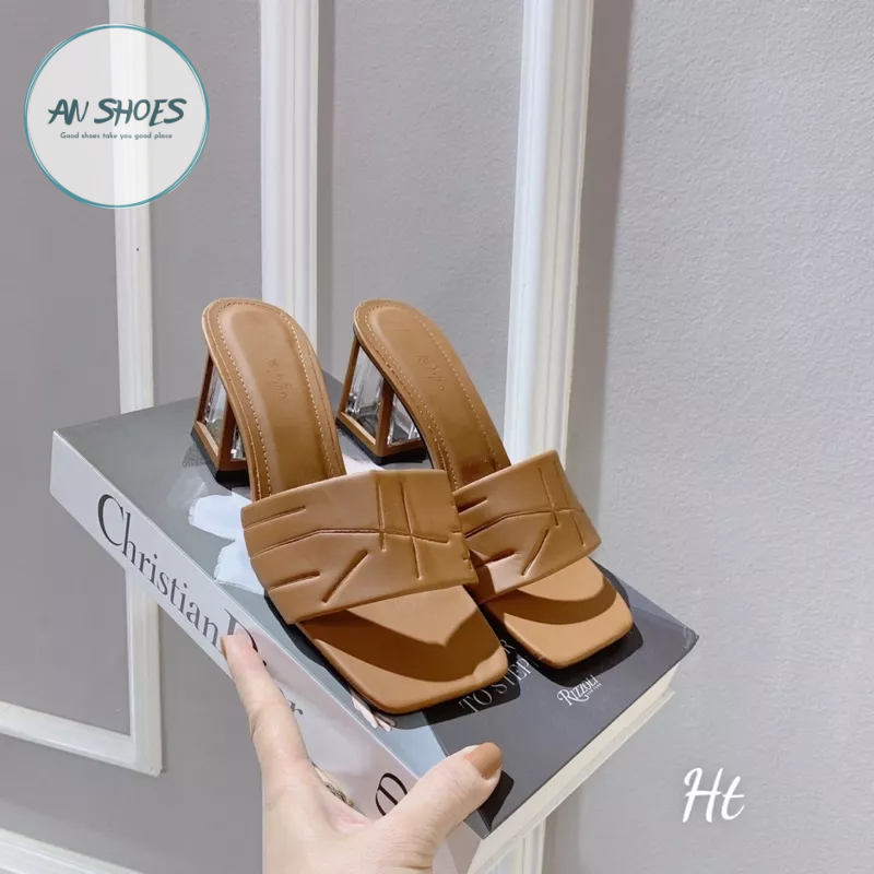 ❄️ Guốc lê quai ngang gót vuông 7cm, hàng có sẵn