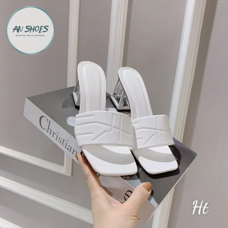 ❄️ Guốc lê quai ngang gót vuông 7cm, hàng có sẵn