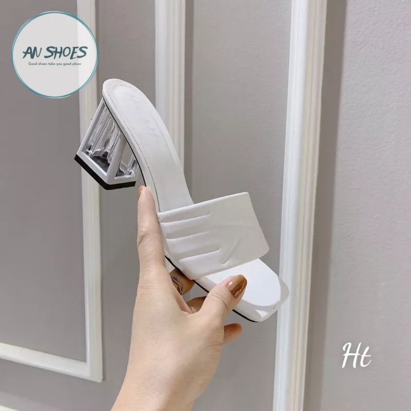 ❄️ Guốc lê quai ngang gót vuông 7cm, hàng có sẵn