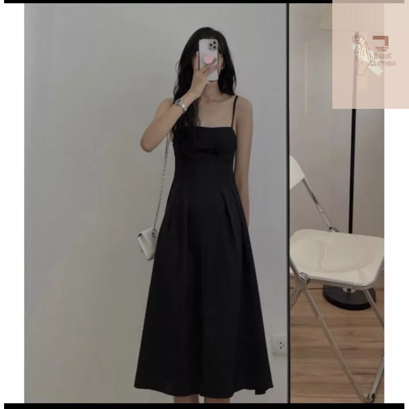 Đầm hai dây cúp ngực dáng dài siêu tôn dáng sang trọng và thanh lịch