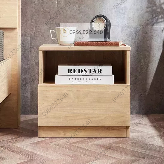 Tủ tab đầu giường tủ gỗ đa năng thông minh kệ gỗ decor phòng ngủ MDF cao cấp bền đẹp phong cách hiện đại - Nadecor