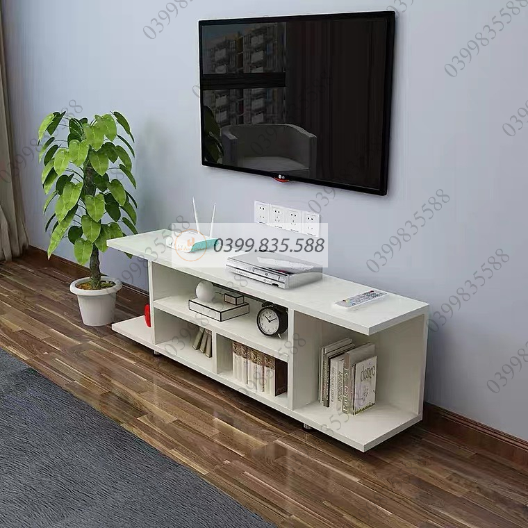 Kệ tivi phòng khách để sàn kệ trang trí dài 1m2 gỗ MDF nhập khẩu dễ dàng lắp ghép gọn gàng tinh tế
