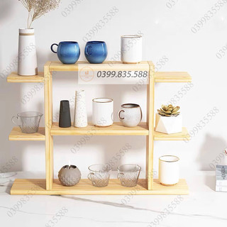 Kệ gỗ để bàn kệ gỗ đa năng gỗ MDF nhập khẩu nhỏ gọn phong cách tối giản hiện đại