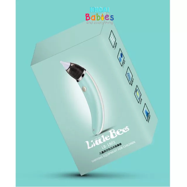 Máy hút mũi Little Bees phù hợp với trẻ sơ sinh, 5 cấp độ hút rất sạch và không gây đau