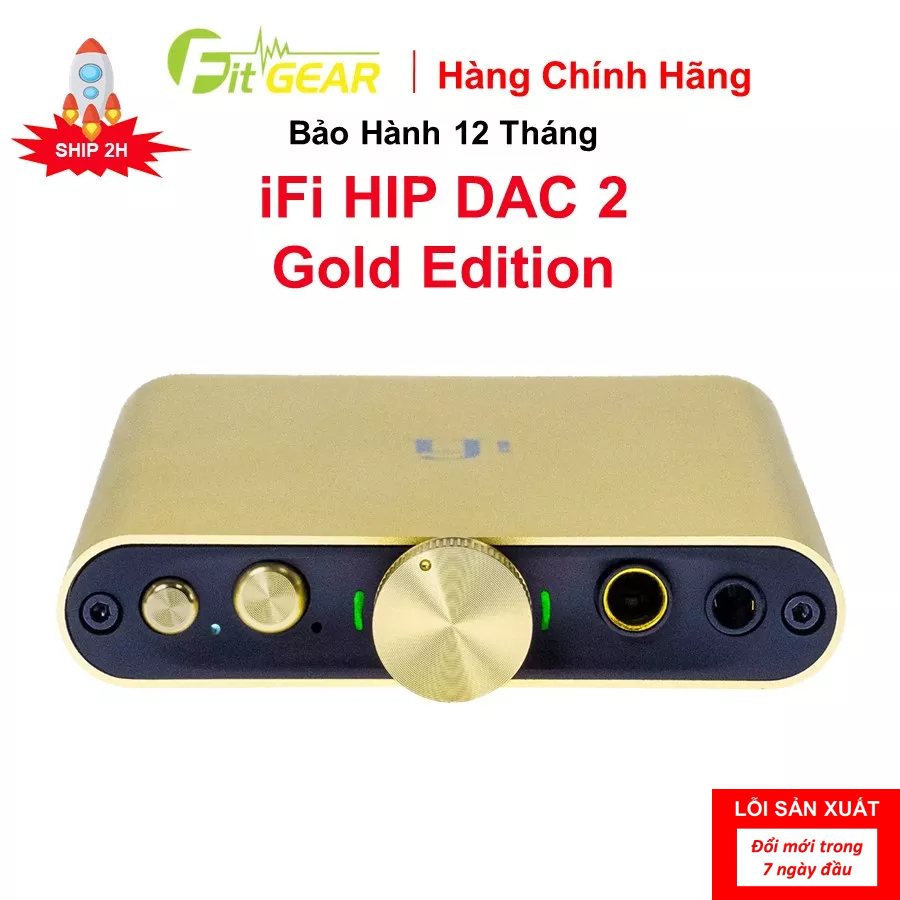 Thiết Bị Giải Mã Âm Thanh iFi Hip DAC 2 (Gold Edition) Chính Hãng