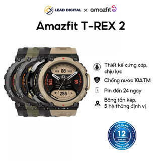 Amazfit t-rex 2 - đồng hồ thông minh | gps | pin đến 24 ngày | chống nước 100m
