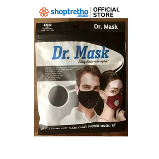 Khẩu trang vải Dr.mask  3D người lớn có van thở ( nhiều màu)