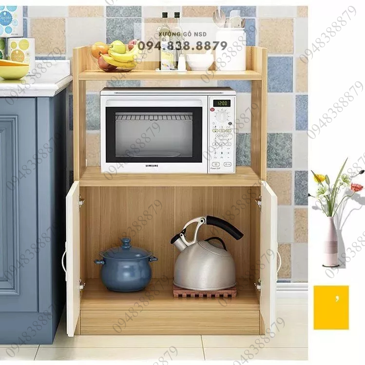 Kệ tủ bếp kệ lò vi sóng nồi chiên lò nướng gỗ MDF nhập khẩu cao cấp bền đẹp chống mối mọt- NSD Funiture