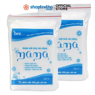 Khăn vải khô đa năng Mama (240 chiếc/túi)