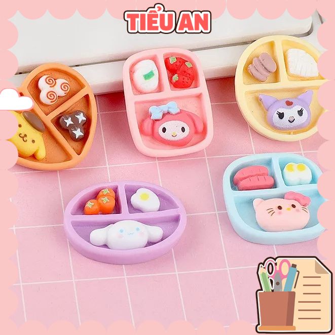 Charm (C764) slime/ Dụng Cụ Charm Trang Trí Mô Hình Set Bento Hình Thú Xinh Xắn - Giá 1 charm