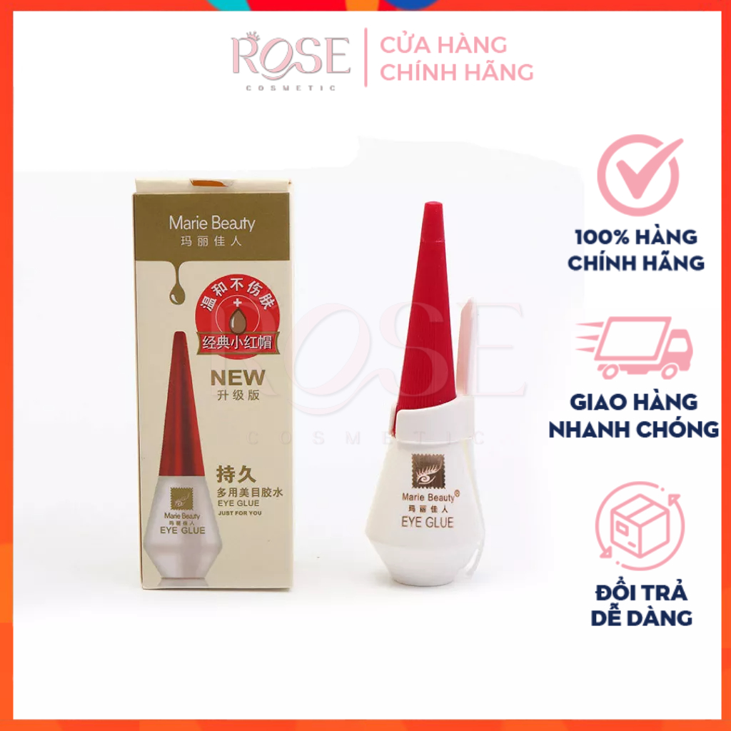 Keo Dán Mi Giả Kích Mí Trong Suốt Không Lộ Marie Beauty EYE GLUE New MẪU MỚI Loại Xịn 1 Tặng Kèm Que Kích Mí Tiện Lợi