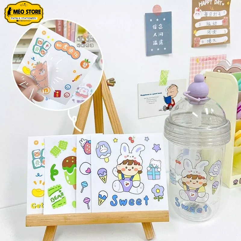 Sticker trang trí xinh xắn.