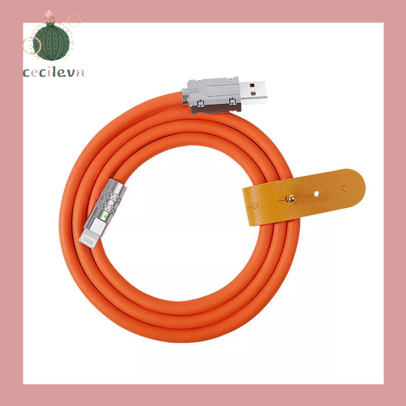 6A Dây Cáp Sạc Nhanh  Bằng Hợp Kim Kẽm Và Silicon Cho Type C-CE