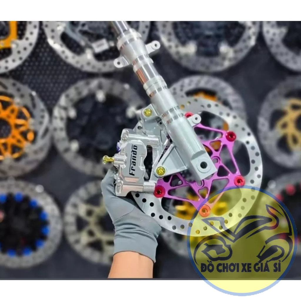 Pát trước Winner x, V1 đĩa 260/267mm xài heo 4 Pis Fando