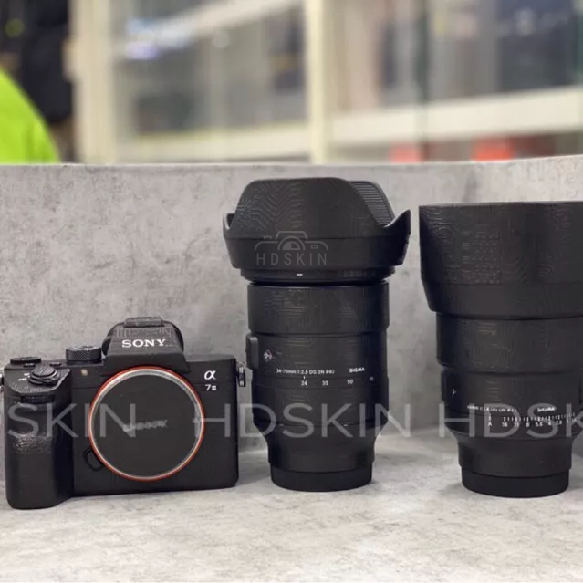 Miếng dán Skin 3M cho combo Sony A7III/ A7IV & Sigma 24-70 Art - HDSKIN