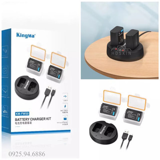 Combo 2 pin và sạc đôi kingma for sony np-fw50