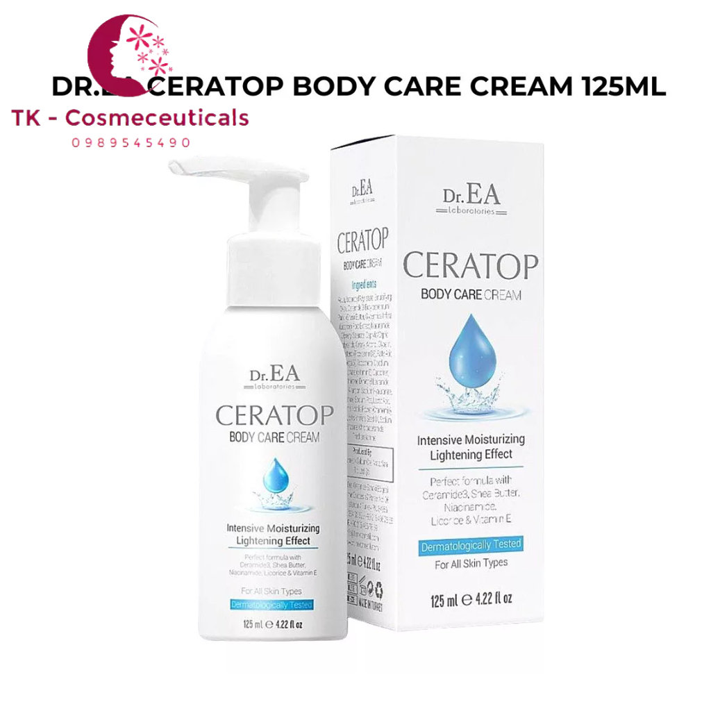 Kem Dưỡng CERATOP BODY CARE Cream Dưỡng Ẩm Sâu Giảm Chàm, Vảy Nến, Eczema Bảo Vệ Da - 125ml