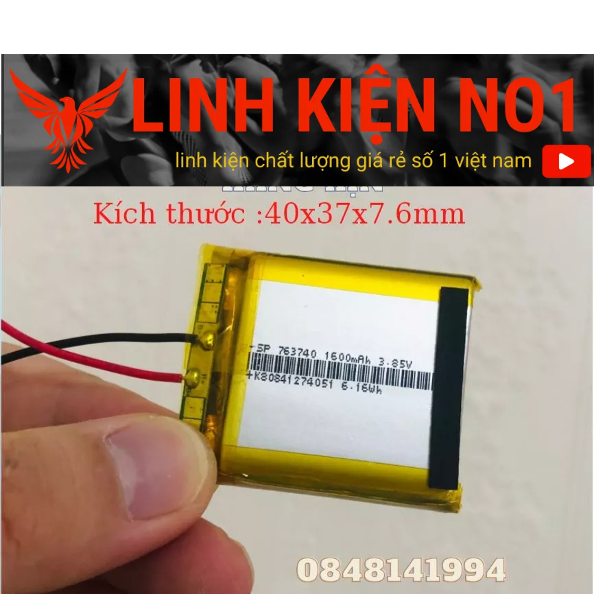 Pin Li-Po Lithium 3.7V Dung Lương Từ 40-15000mAh